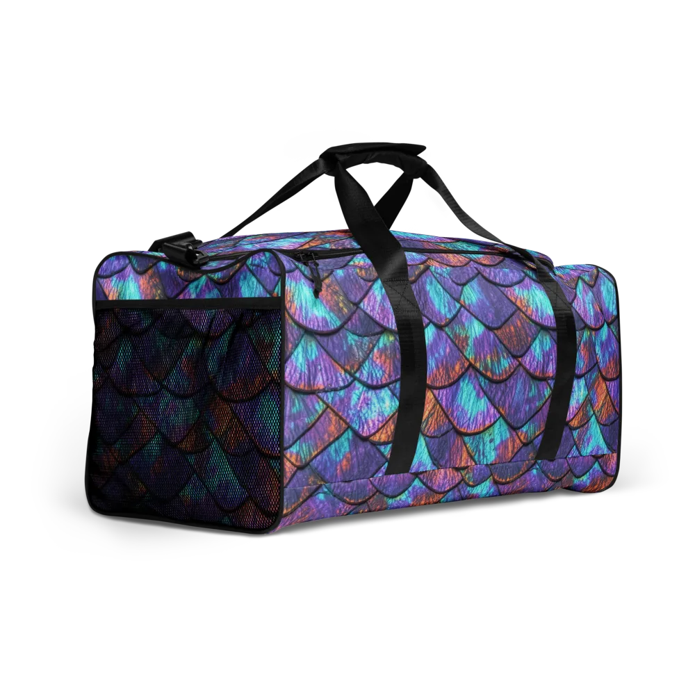 Aurora Scales on Duffle Bag — Right Front