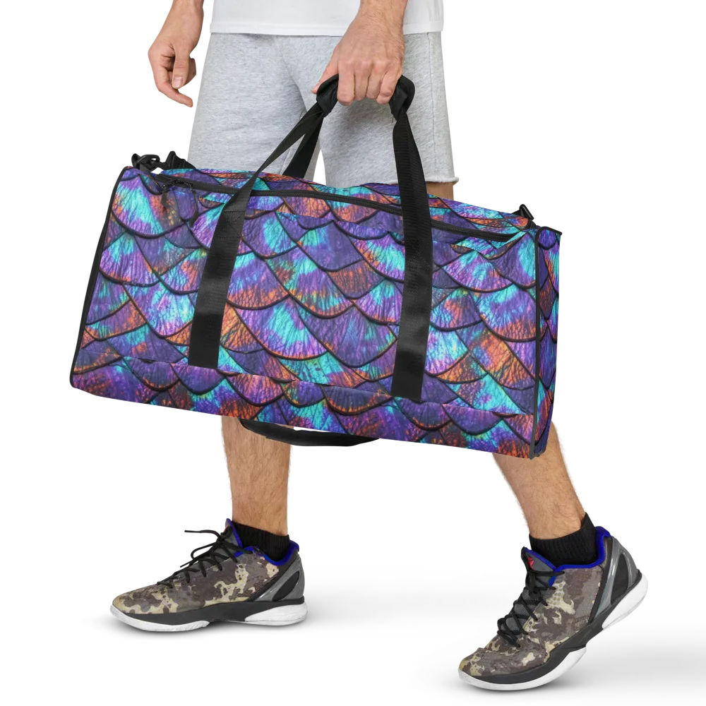 Aurora Scales on Duffle Bag — Front