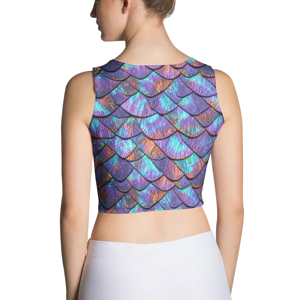 Aurora Scales on Crop Top — Back