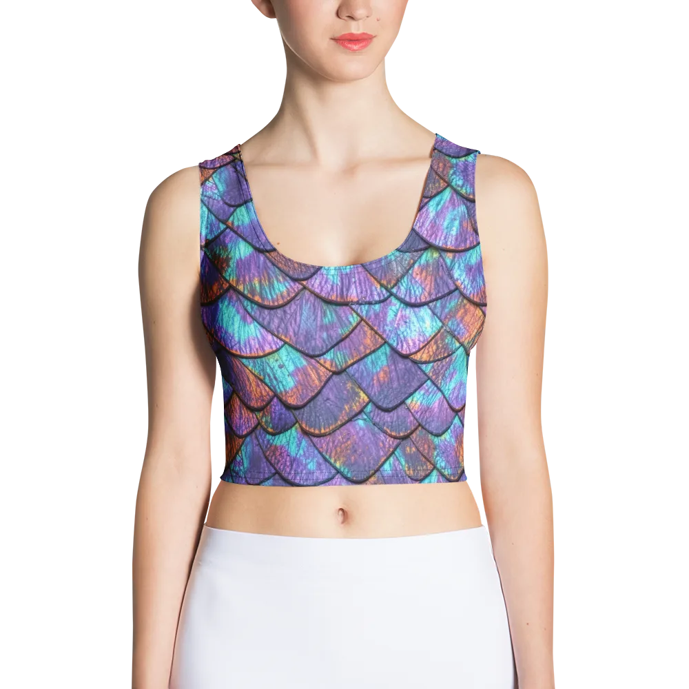 Aurora Scales on Crop Top — Front