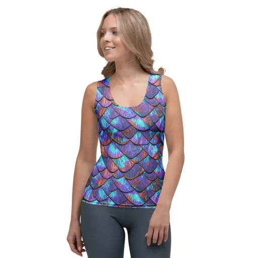 Aurora Scales on a Women's Tank Top