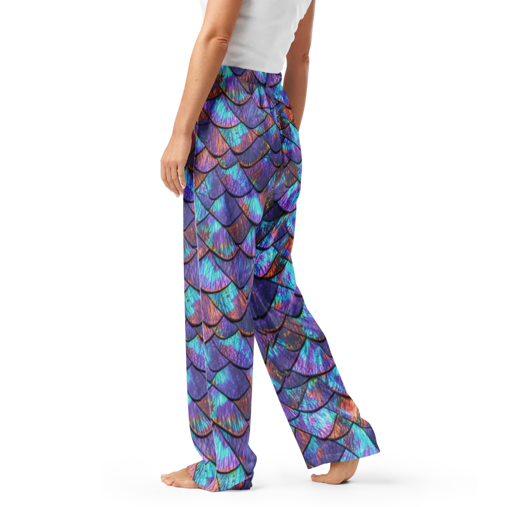 Aurora Scales on Women's Pajama Pants — Left