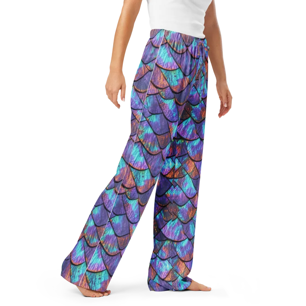 Aurora Scales on Women's Pajama Pants — Right Front