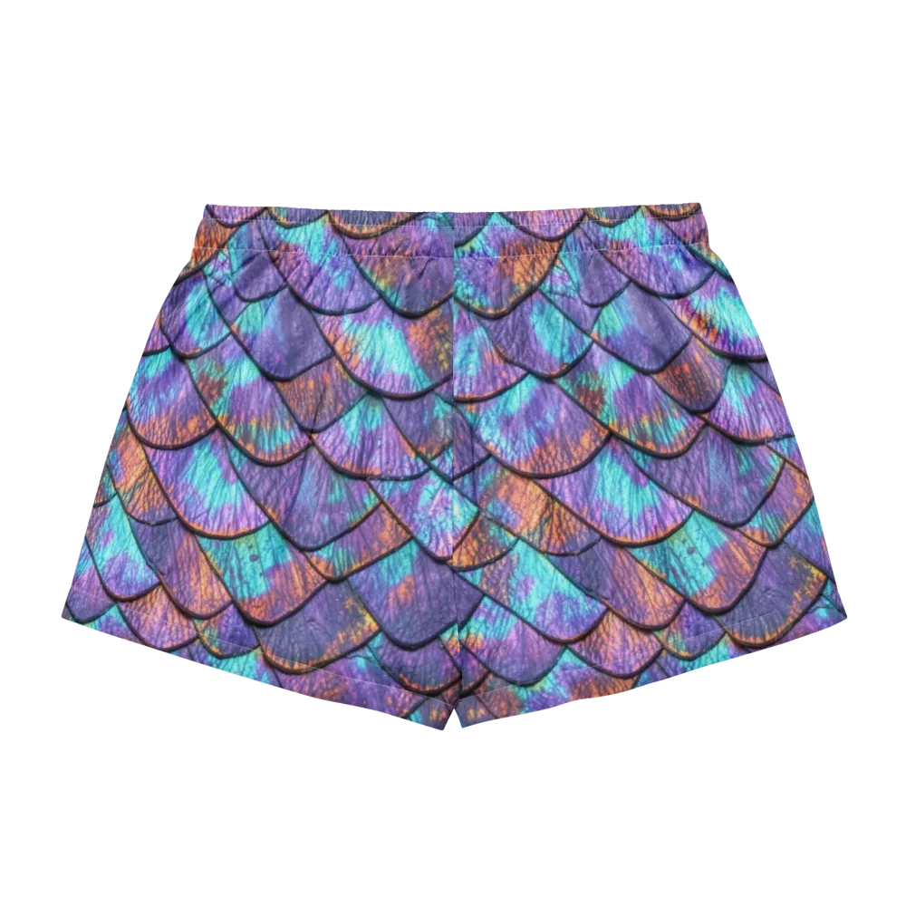 Aurora Scales on Women's Pajama Shorts — Back
