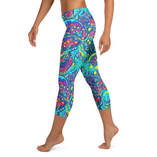 Turbulent Jewel on a Capri Leggings