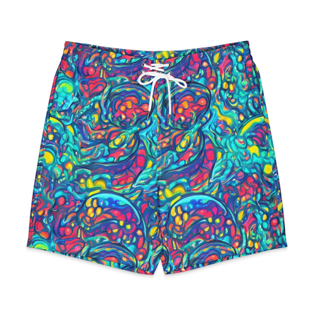 Turbulent Jewel on Men's Board Shorts — Front