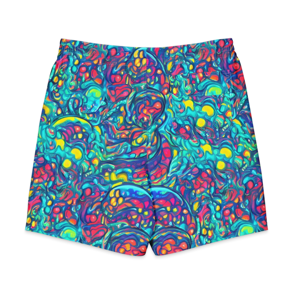 Turbulent Jewel on Men's Board Shorts — Back