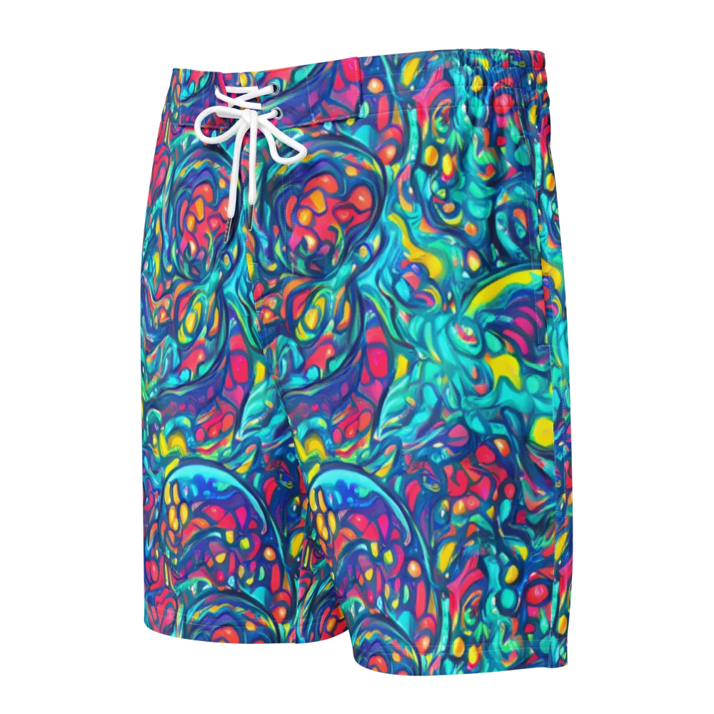 Turbulent Jewel on Men's Board Shorts — Front