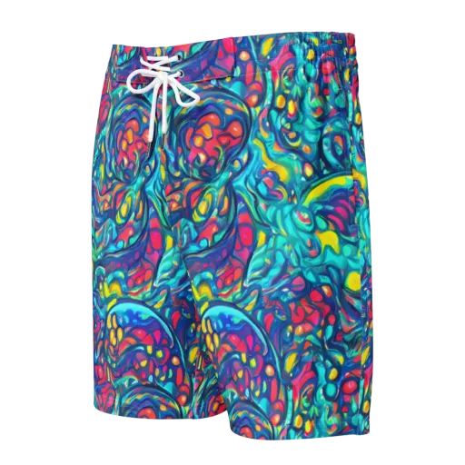 Turbulent Jewel on a Men's Board Shorts