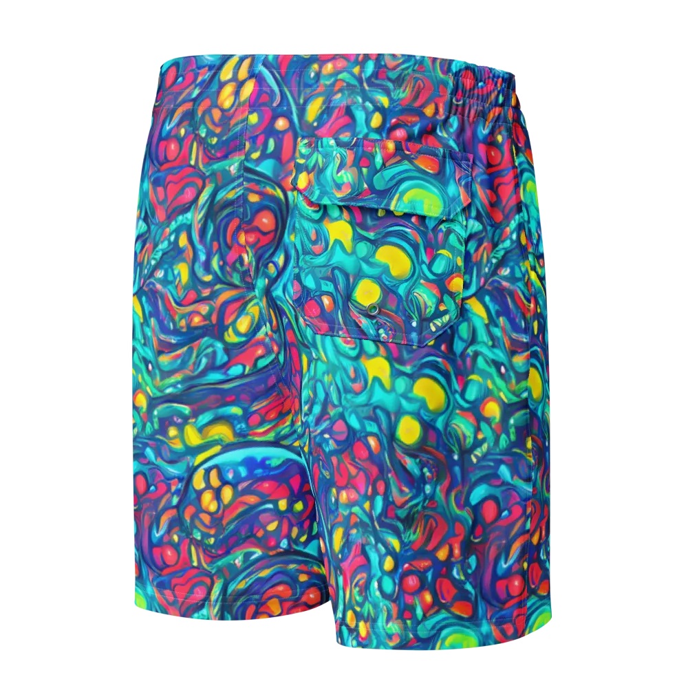Turbulent Jewel on Men's Board Shorts — Back