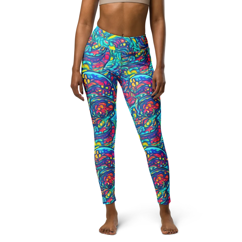 Turbulent Jewel on Yoga Leggings — Front