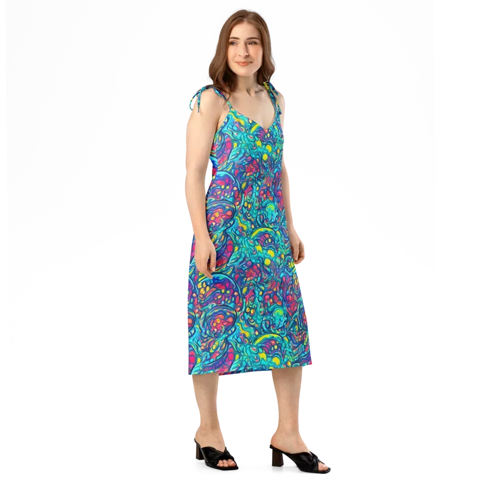 Turbulent Jewel on Slip Dress — Right Front