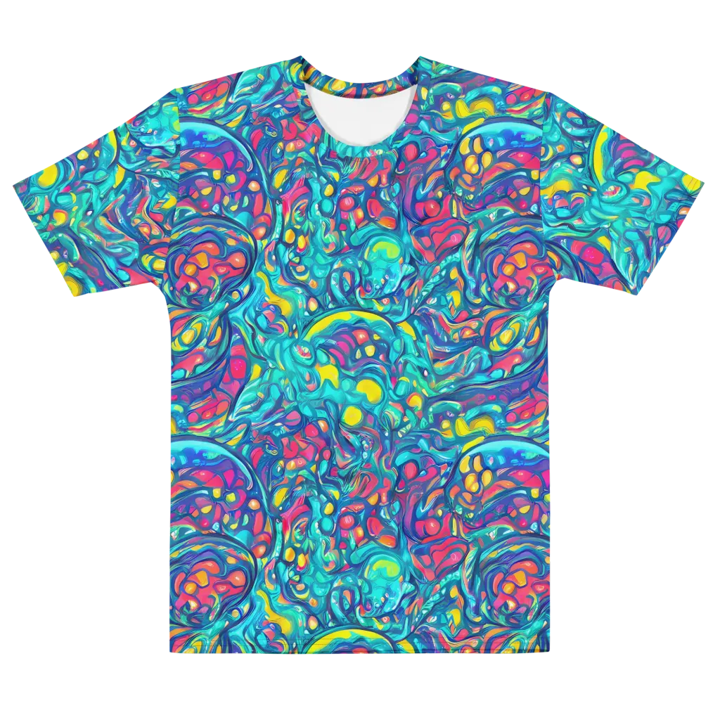 Turbulent Jewel on Men's Cotton Crew Neck T-Shirt — Front