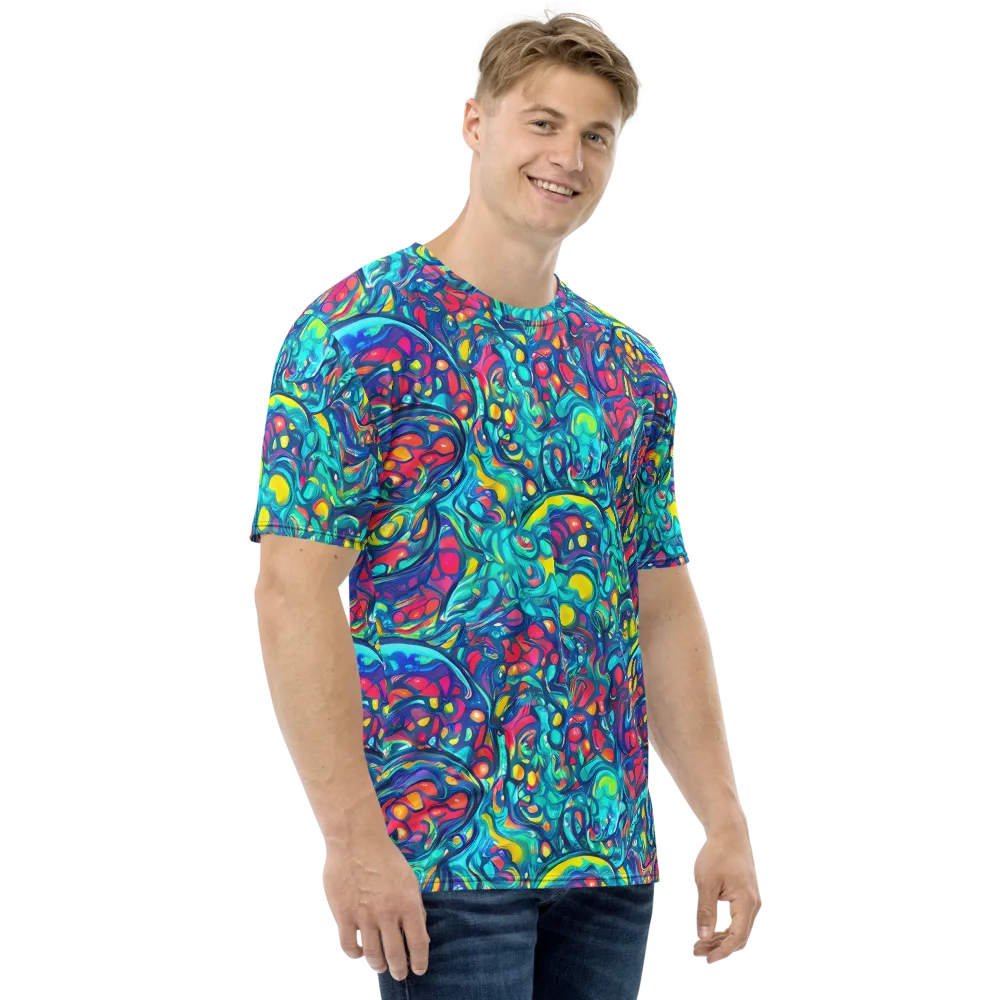 Turbulent Jewel on Men's Crew Neck T-Shirt — Right