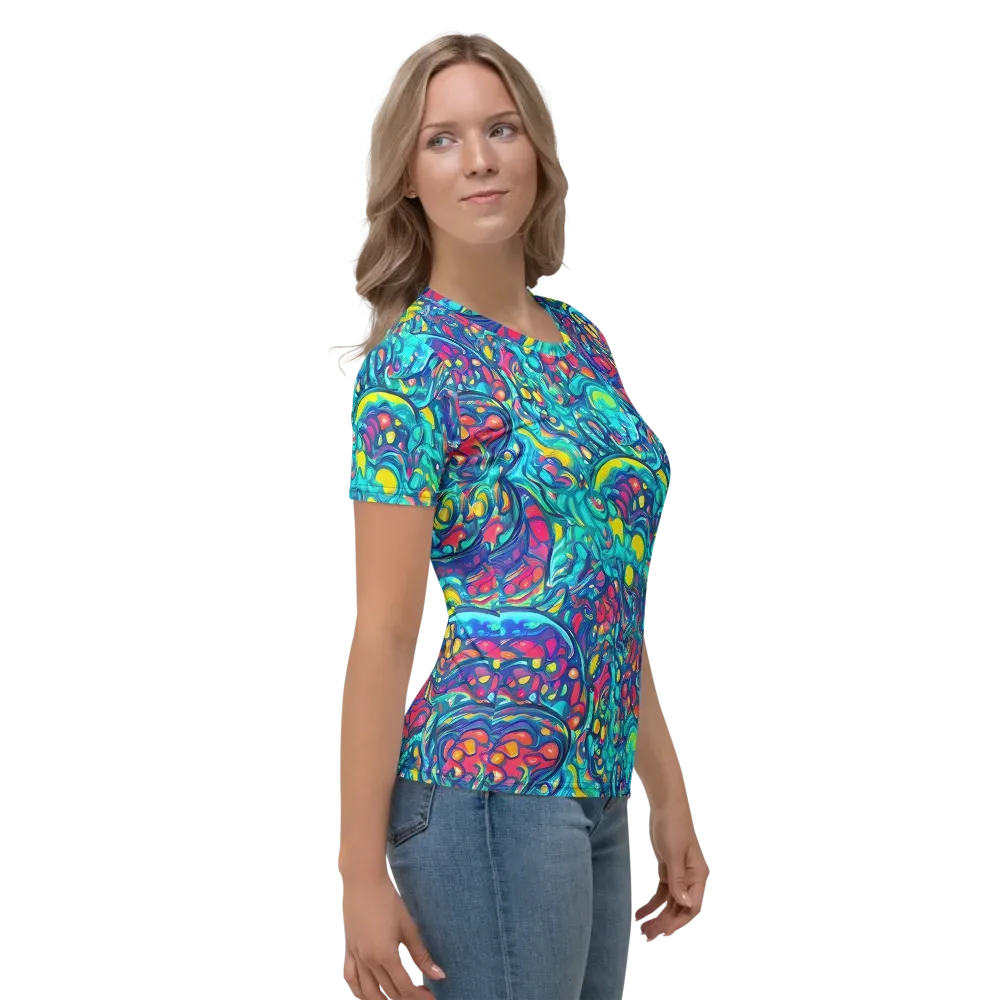 Turbulent Jewel on Women's Crew Neck T-Shirt — Right