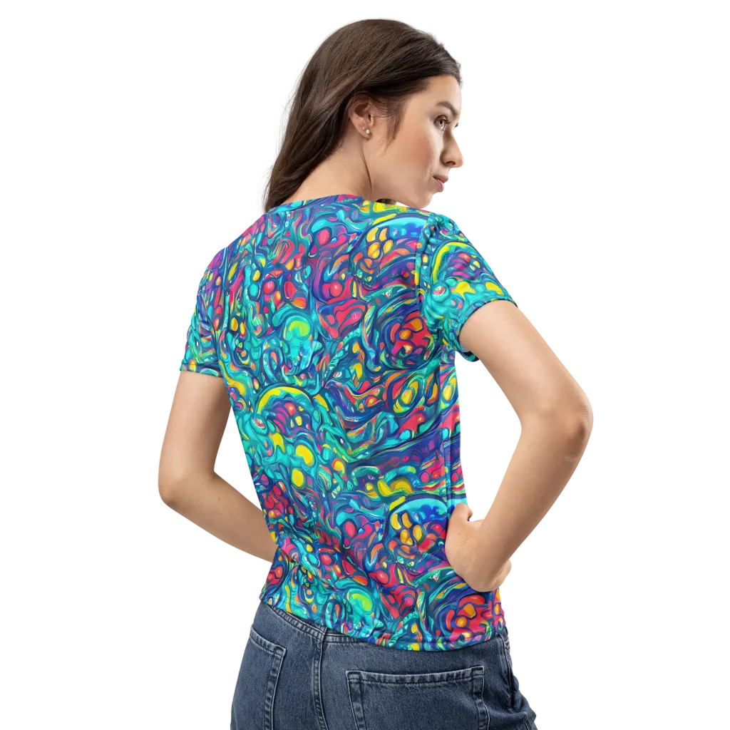 Turbulent Jewel on Women's Crew Neck T-Shirt — Back
