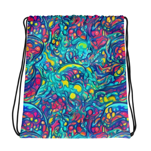 Turbulent Jewel on a Drawstring Bag