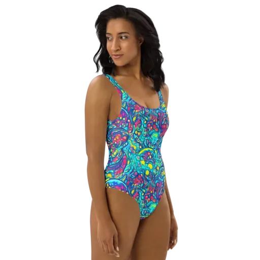 Turbulent Jewel on a One-Piece Swimsuit