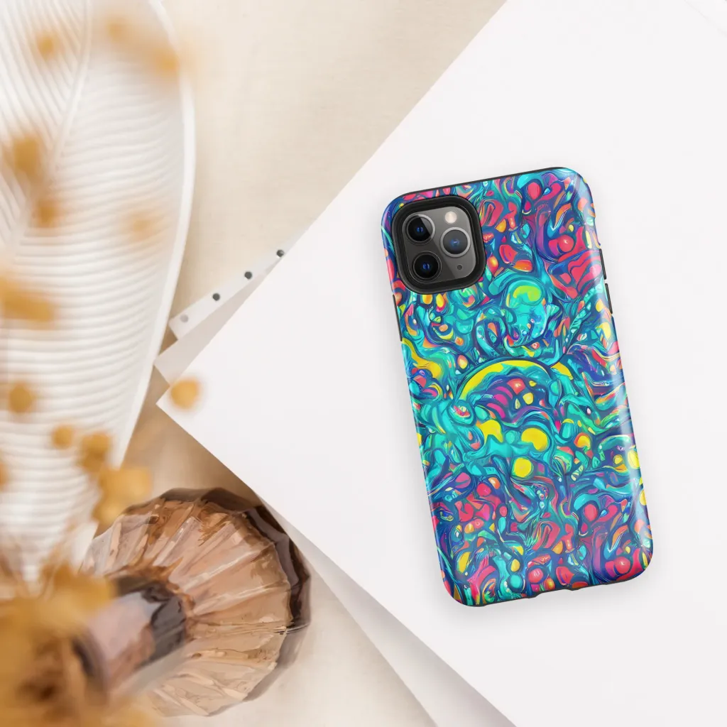 Turbulent Jewel on Tough Case for iPhone® — Front