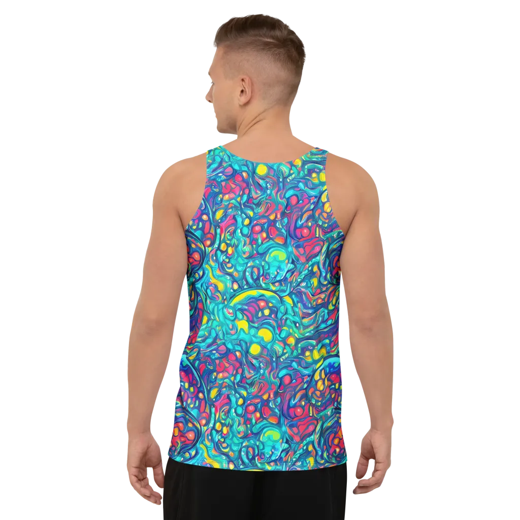 Turbulent Jewel on Men's Tank Top — Back