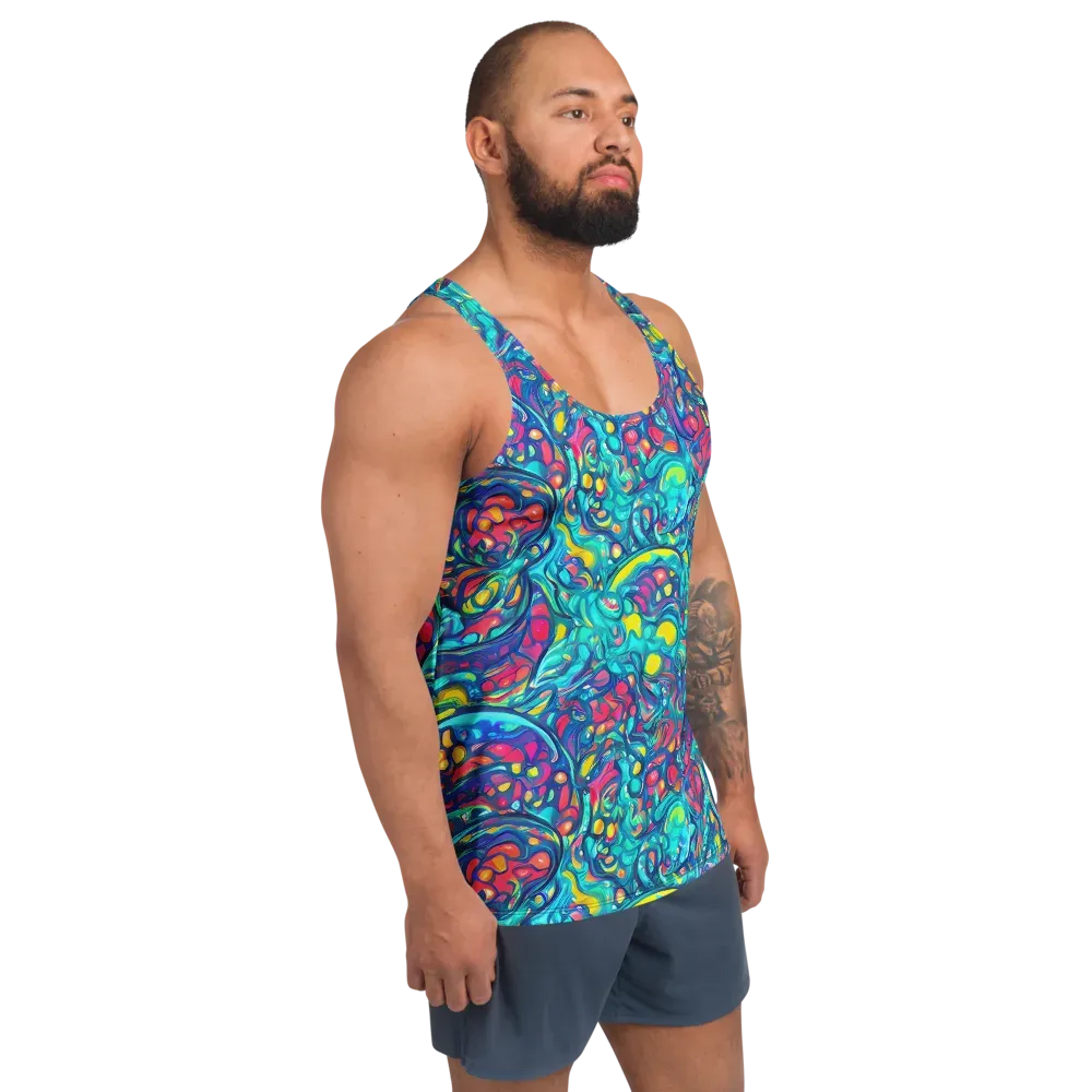 Turbulent Jewel on Men's Tank Top — Right Front