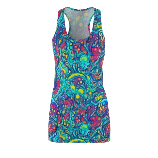 Turbulent Jewel on a Racerback Dress