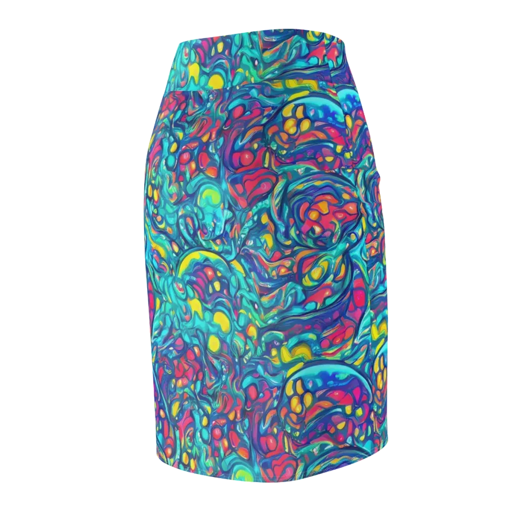Turbulent Jewel on Pencil Skirt — Back Side
