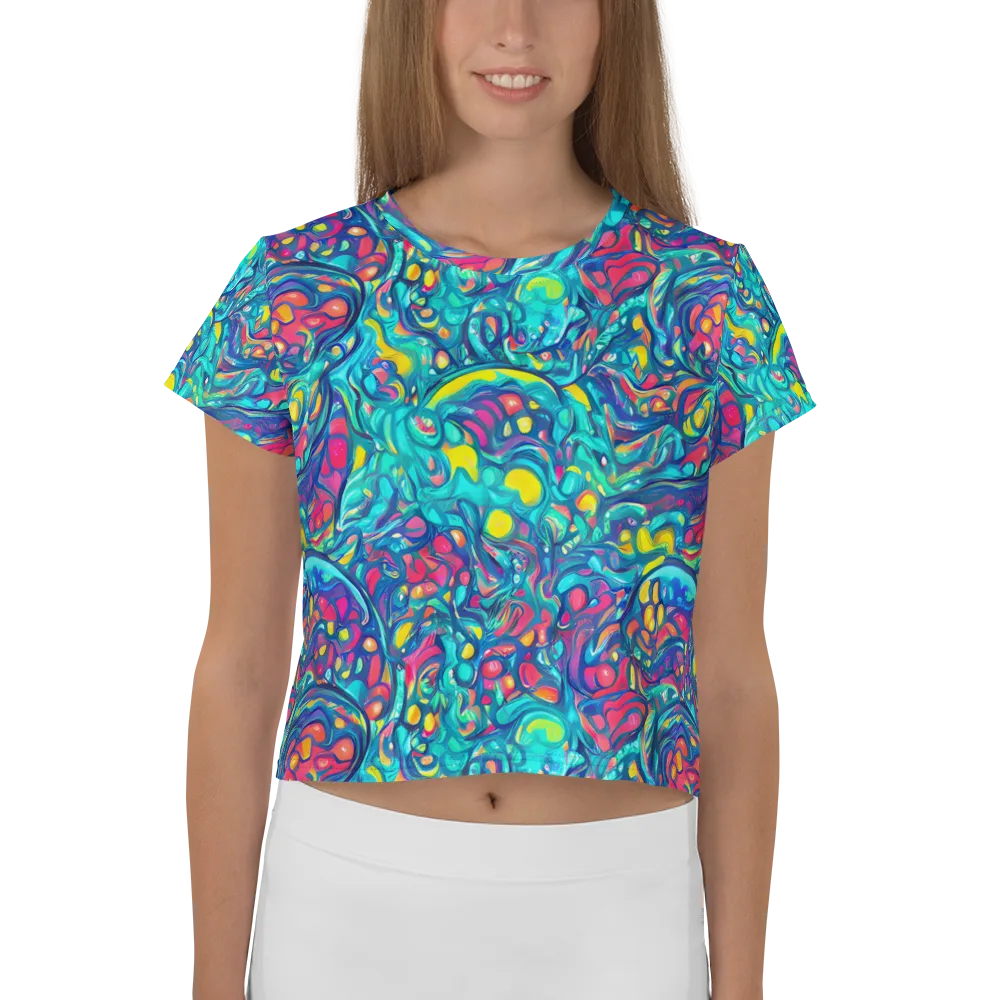 Turbulent Jewel on Crop Tee — Front