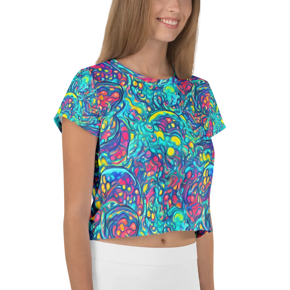 Turbulent Jewel on Crop Tee — Right