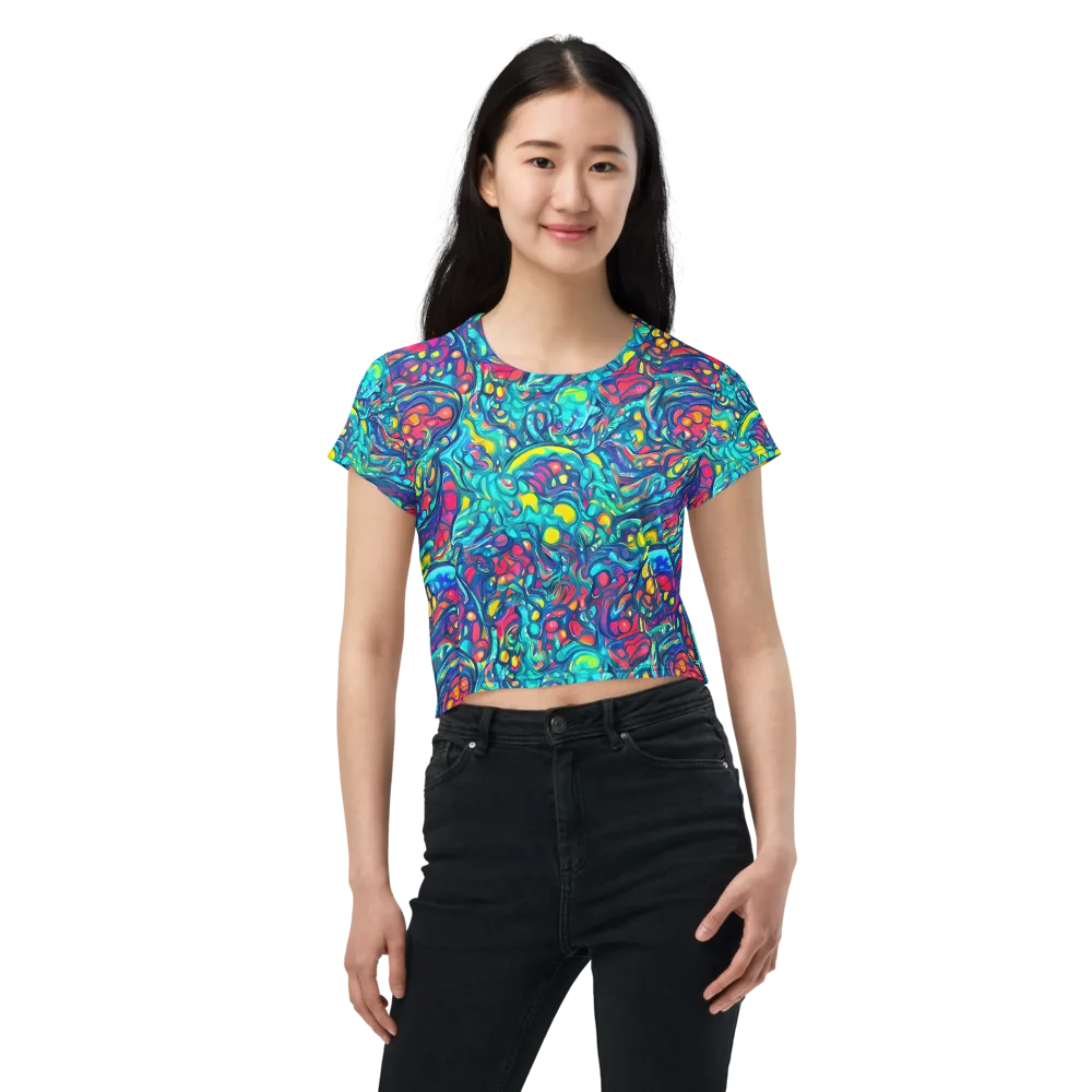 Turbulent Jewel on Crop Tee — Front