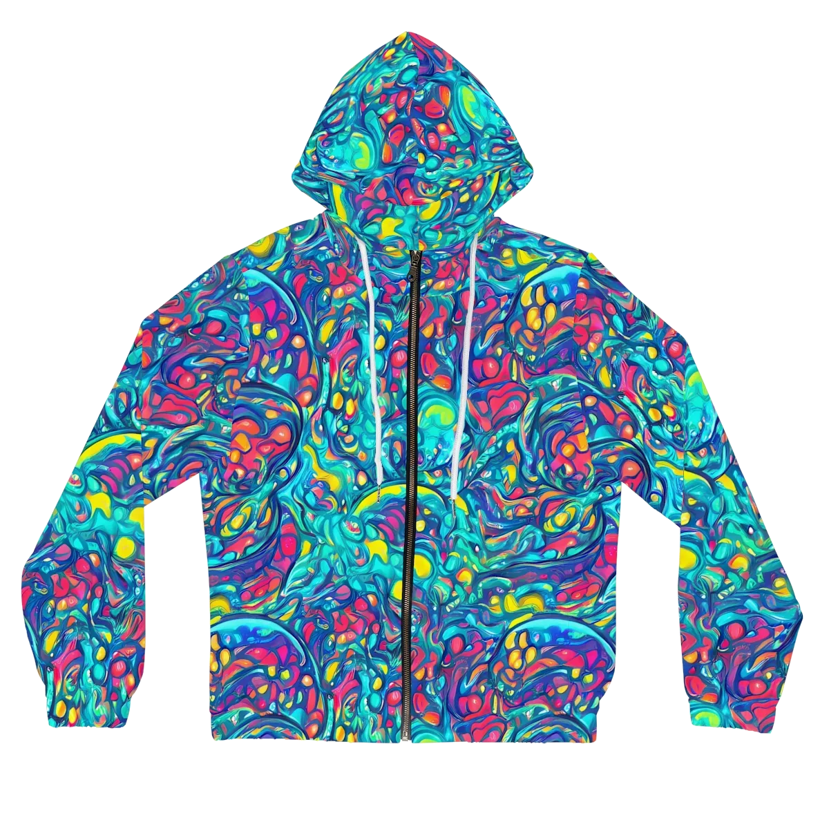 Turbulent Jewel on Women's Full-Zip Hoodie — Front