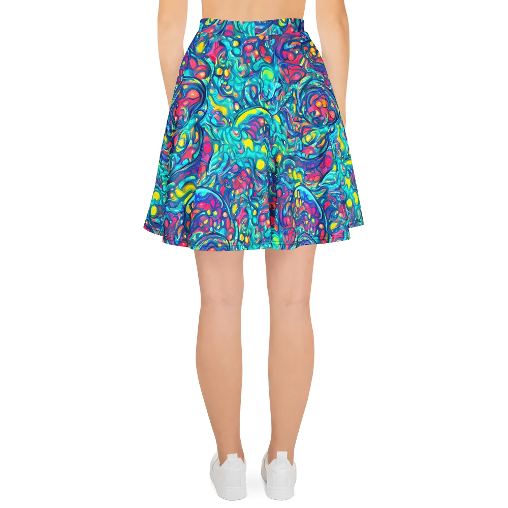 Turbulent Jewel on Skater Skirt — Back