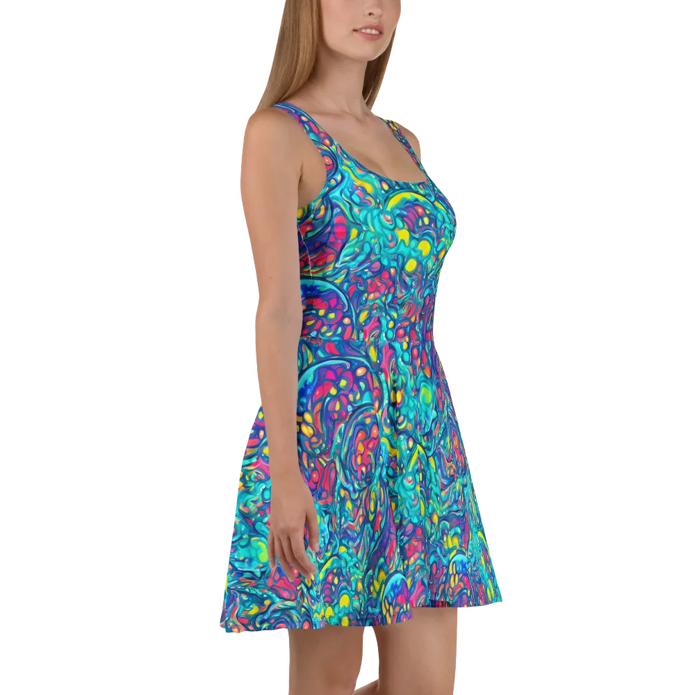 Turbulent Jewel on Skater Dress — Right