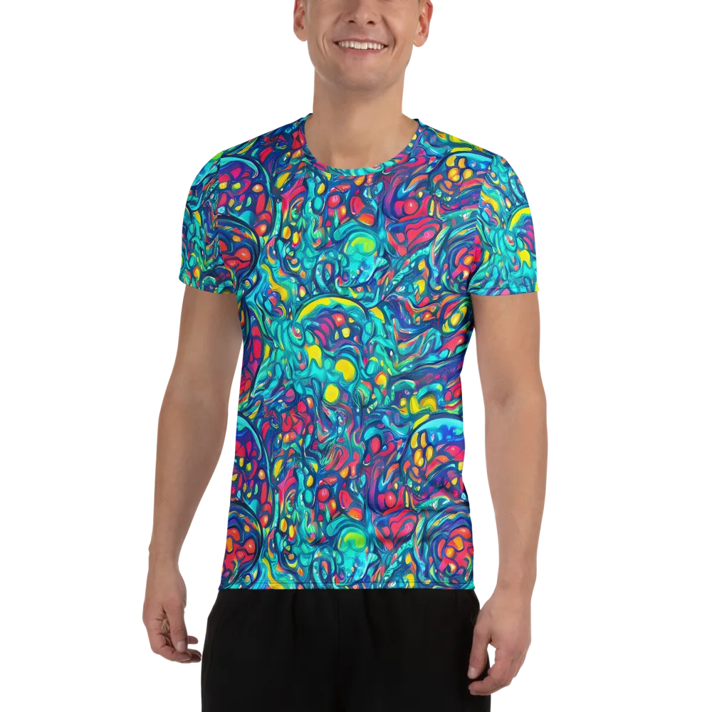 Turbulent Jewel on Men's Athletic T-Shirt — Front