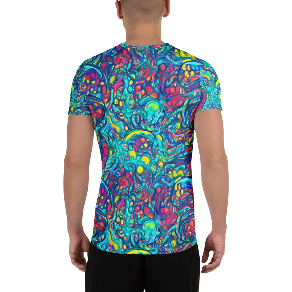 Turbulent Jewel on Men's Athletic T-Shirt — Back