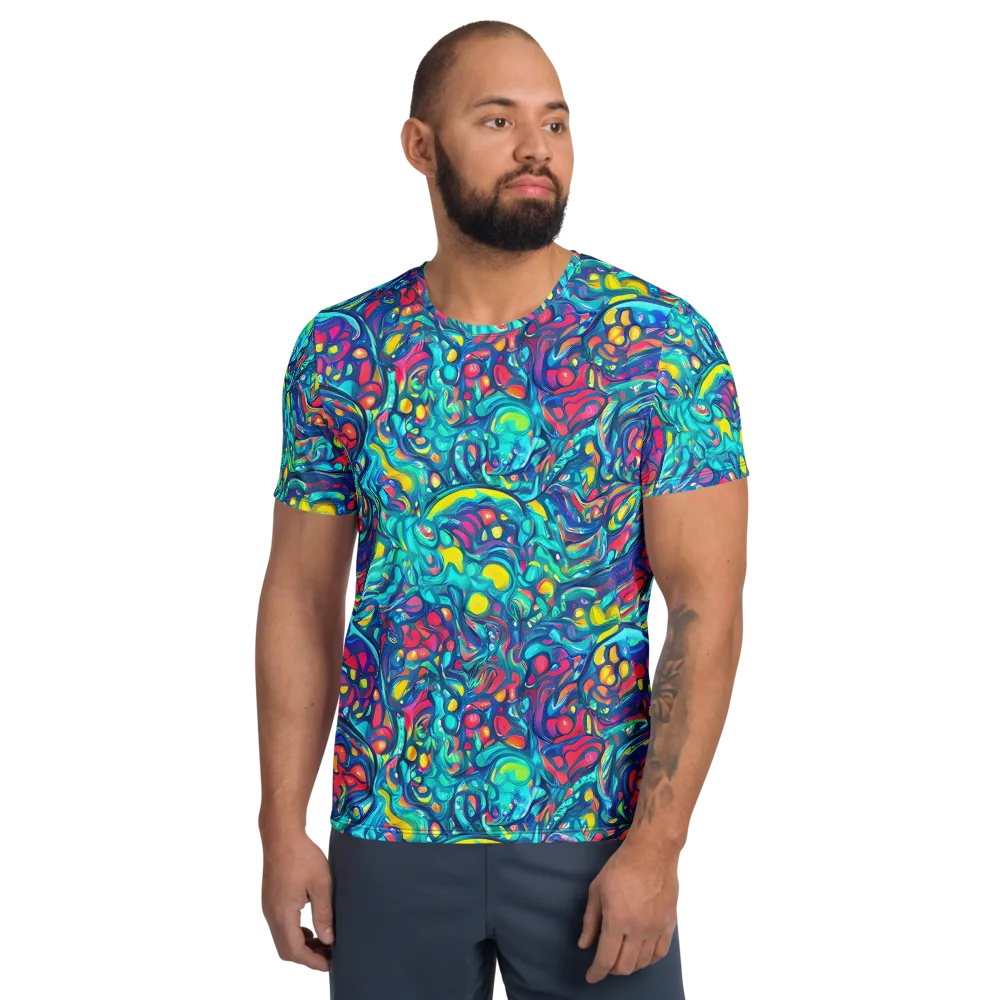 Turbulent Jewel on Men's Athletic T-Shirt — Front