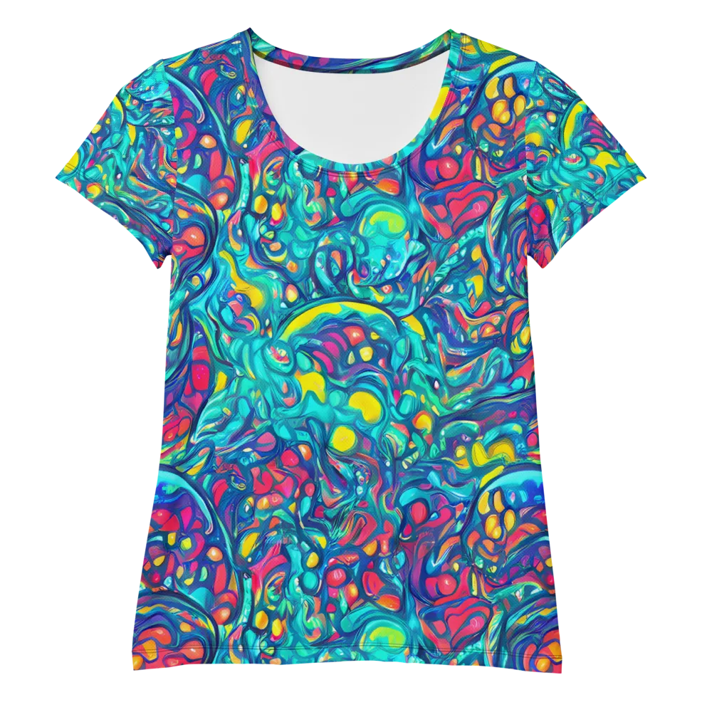Turbulent Jewel on Women's Athletic T-Shirt — Front