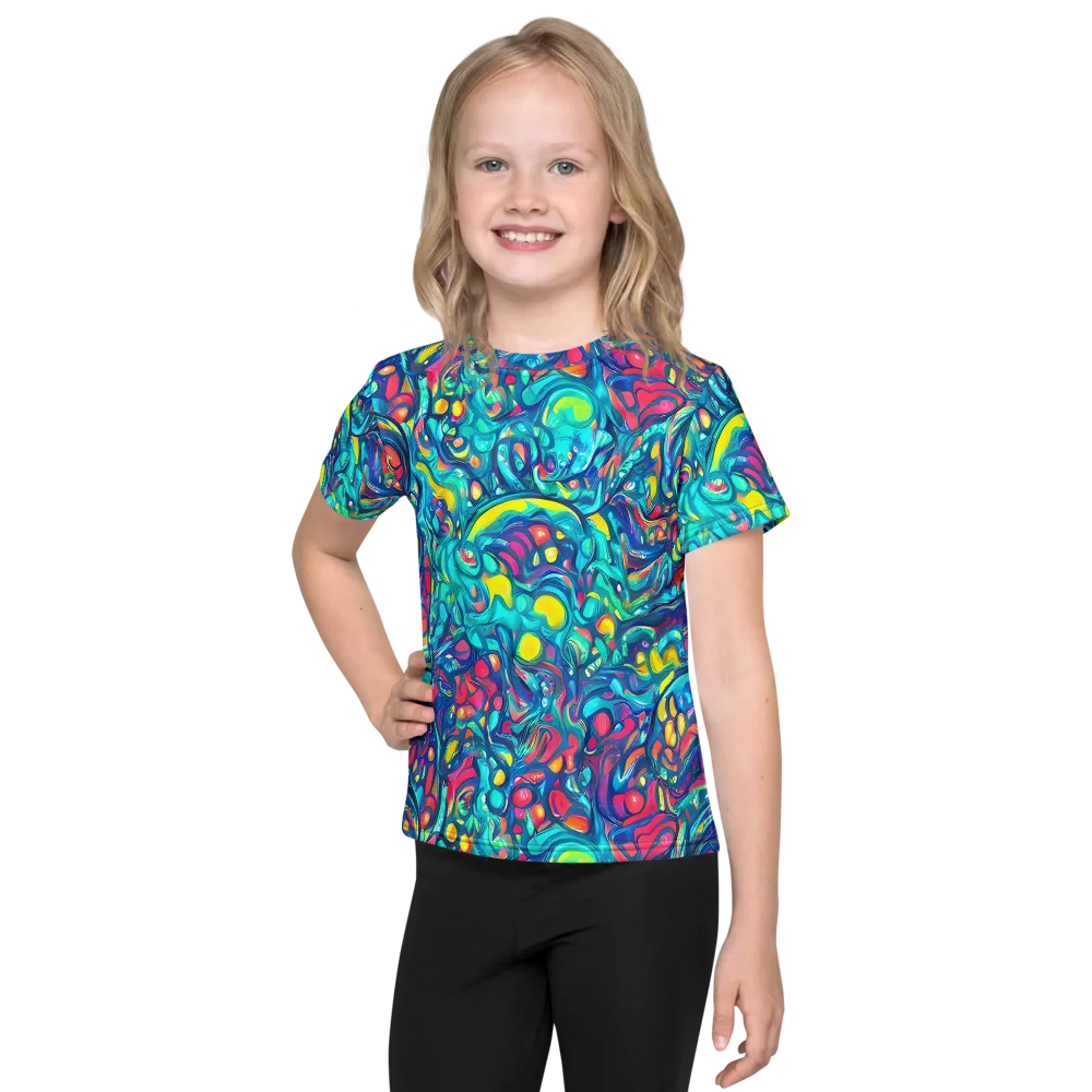 Turbulent Jewel on Kids Crew Neck T-Shirt — Front