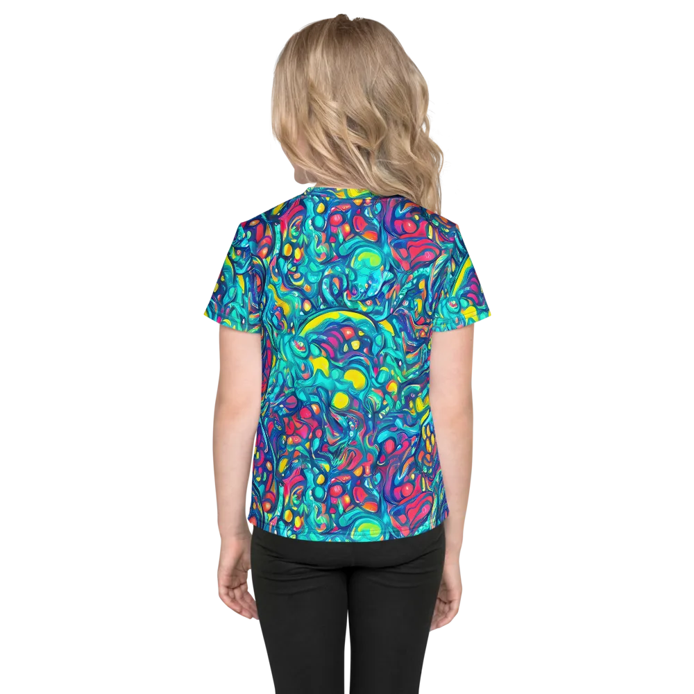 Turbulent Jewel on Kids Crew Neck T-Shirt — Back