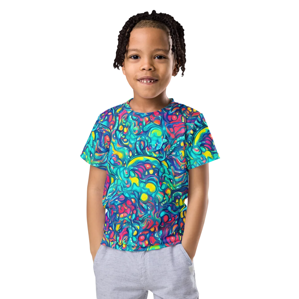 Turbulent Jewel on Kids Crew Neck T-Shirt — Front