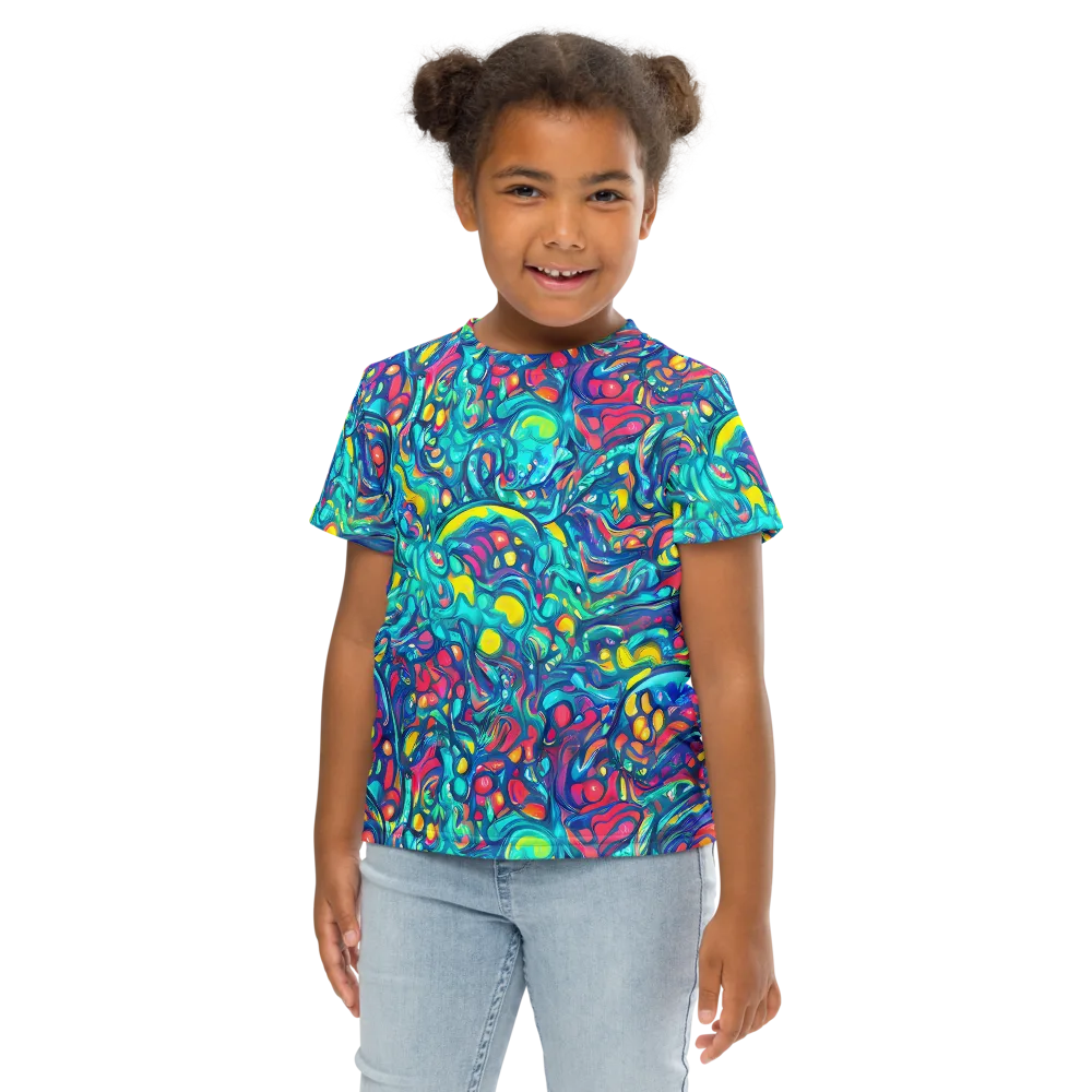 Turbulent Jewel on Kids Crew Neck T-Shirt — Front
