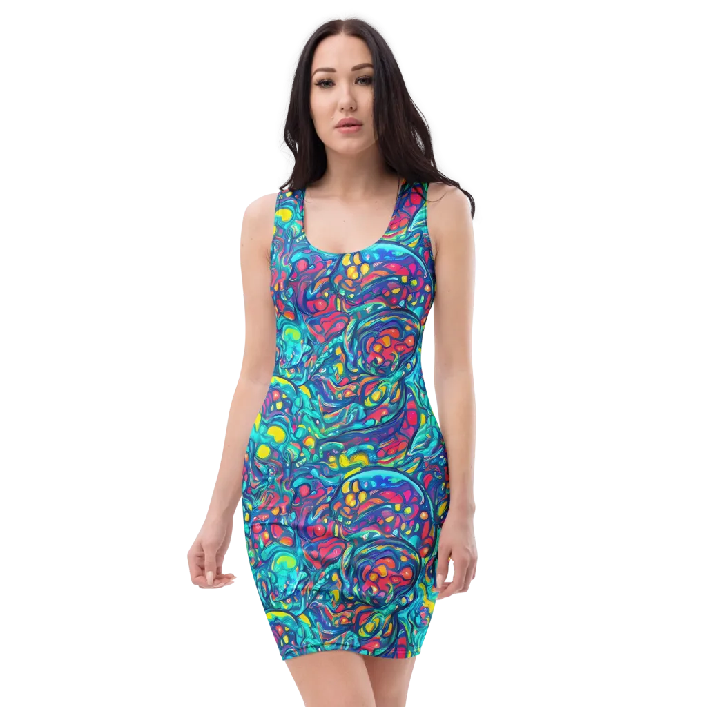 Turbulent Jewel on Bodycon Dress — Front
