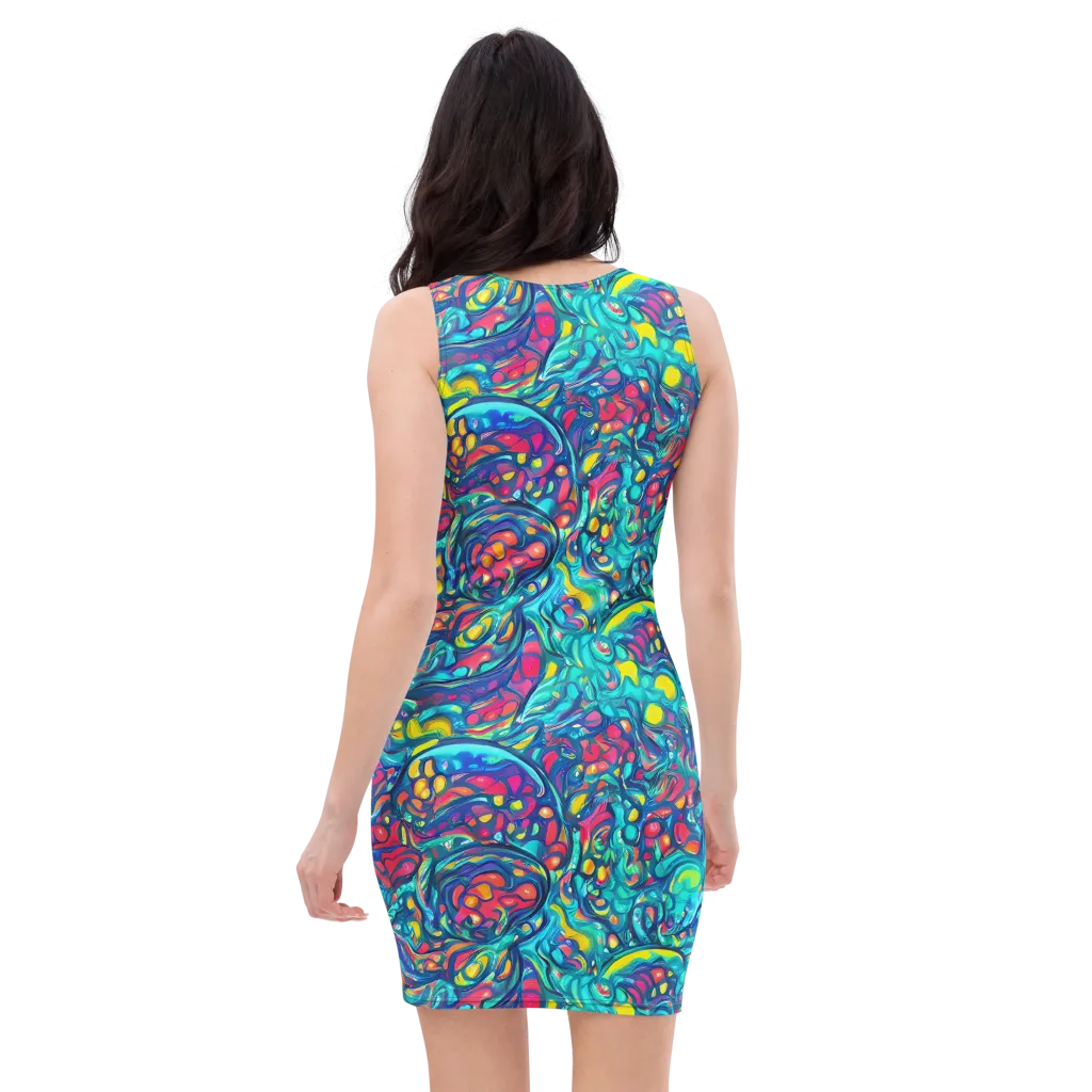 Turbulent Jewel on Bodycon Dress — Back
