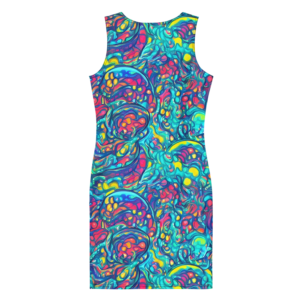 Turbulent Jewel on Bodycon Dress — Back