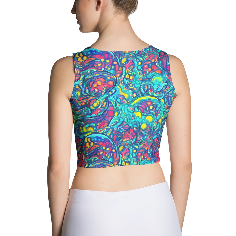 Turbulent Jewel on Crop Top — Back