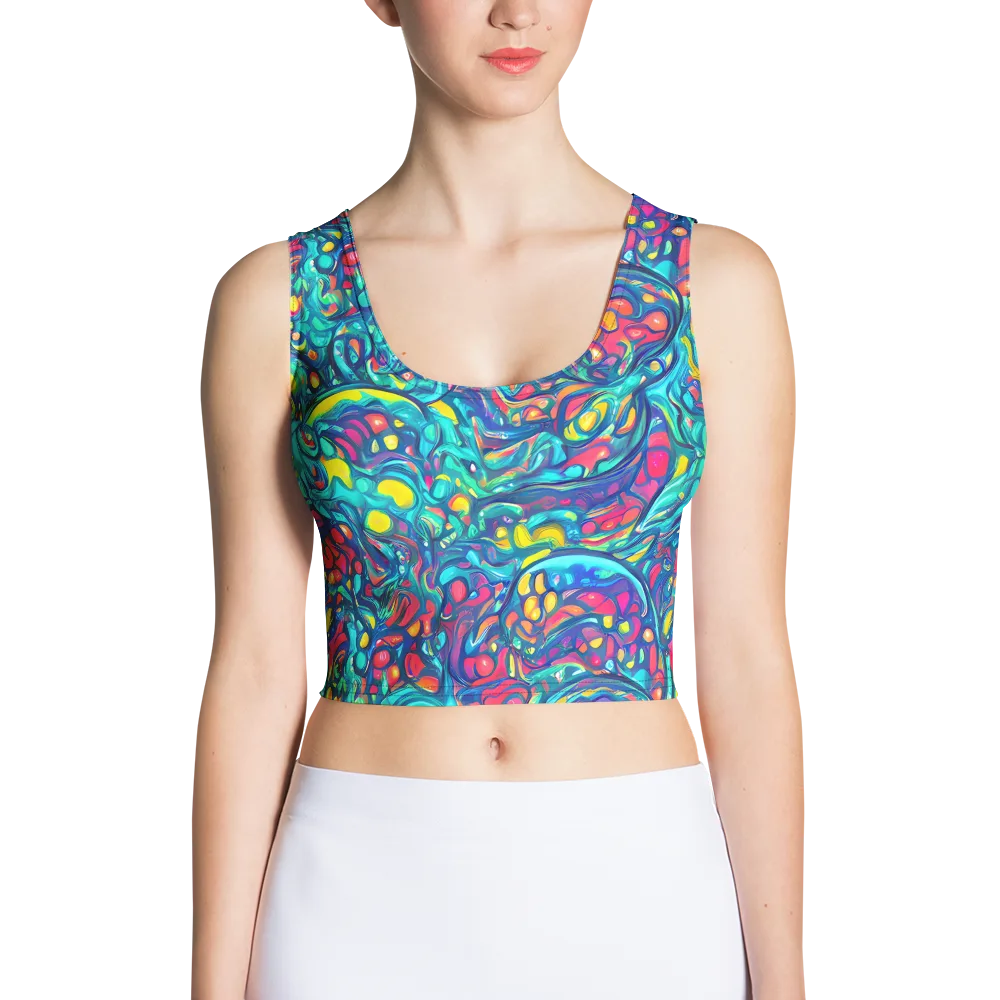 Turbulent Jewel on Crop Top — Front