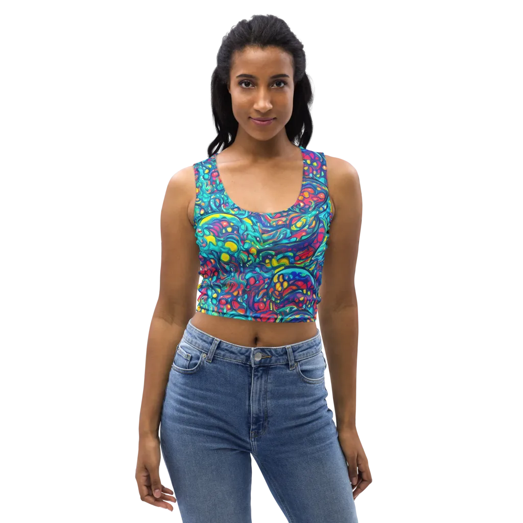 Turbulent Jewel on Crop Top — Front