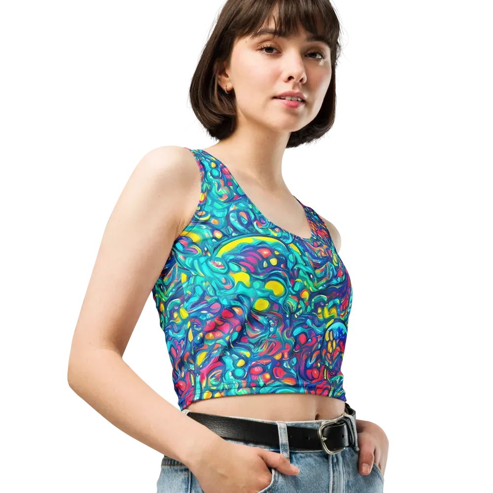 Turbulent Jewel on Crop Top — Right Front