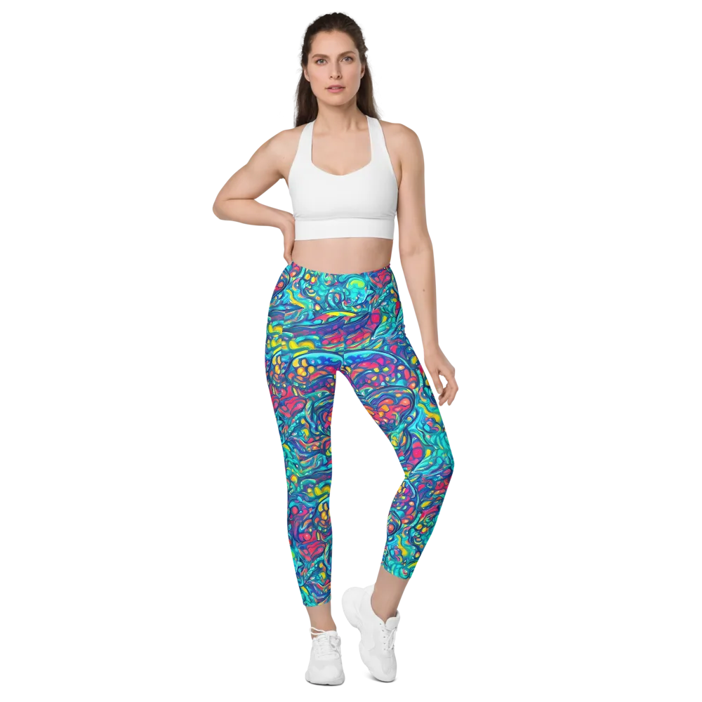 Turbulent Jewel on Leggings with Pockets — Front
