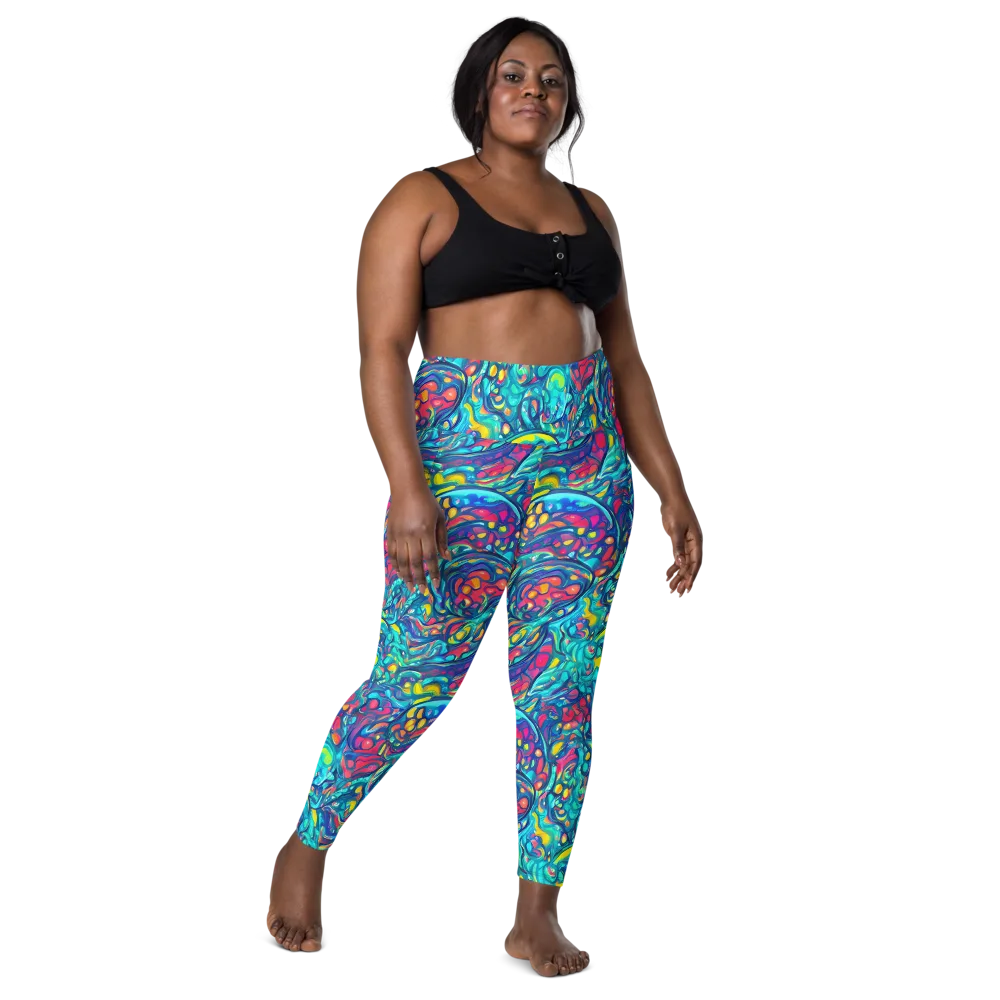 Turbulent Jewel on Leggings with Pockets — Front